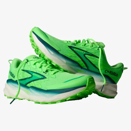 Brooks Cascadia 19 in Lime Green