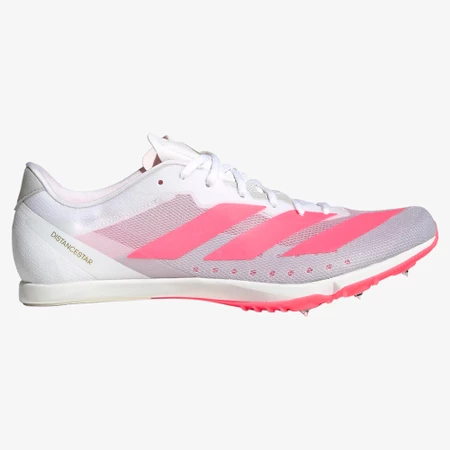Adidas Distancestar  in White/Solar Turbo