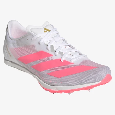 Adidas Distancestar  in White/Solar Turbo