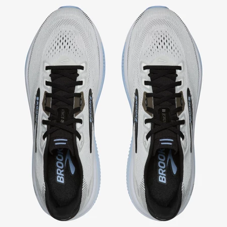 Brooks Ghost 18 2E Wide in White/Blue