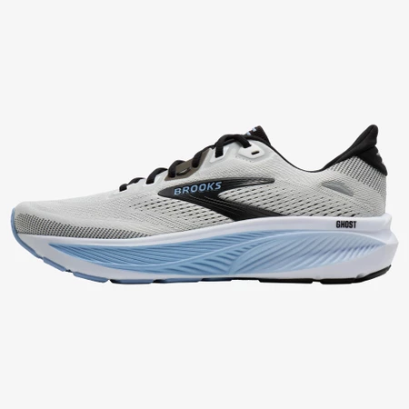 Brooks Ghost 18 2E Wide in White/Blue