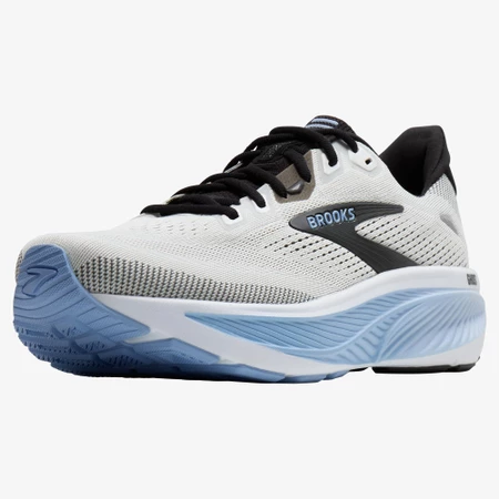 Brooks Ghost 18 2E Wide in White/Blue