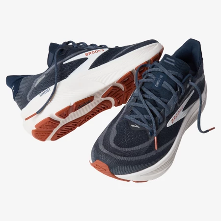 Brooks Ghost 18 in Navy/Red