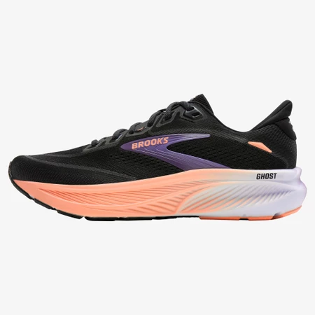 Brooks Ghost 18 in Black/Peach