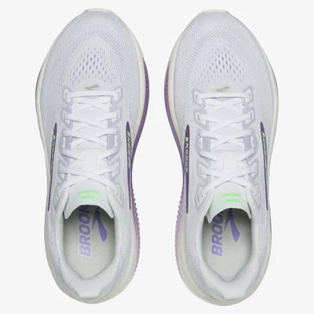 Brooks Ghost 18 in White/Purple