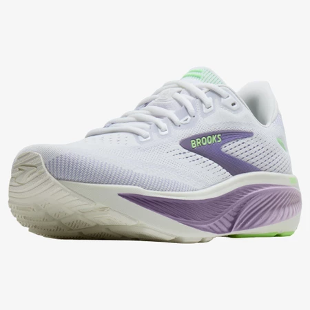Brooks Ghost 18 in White/Purple