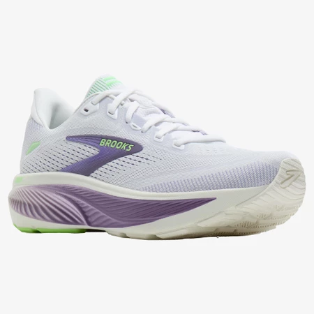 Brooks Ghost 18 in White/Purple