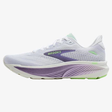 Brooks Ghost 18 in White/Purple