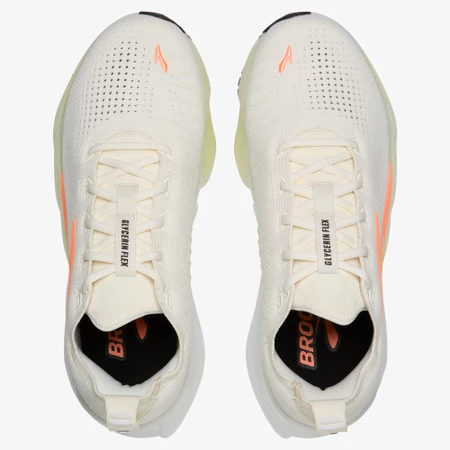 Brooks Glycerin Flex in White/Peach