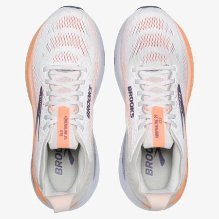 Brooks Adrenaline GTS 25 in Oyster/Peach