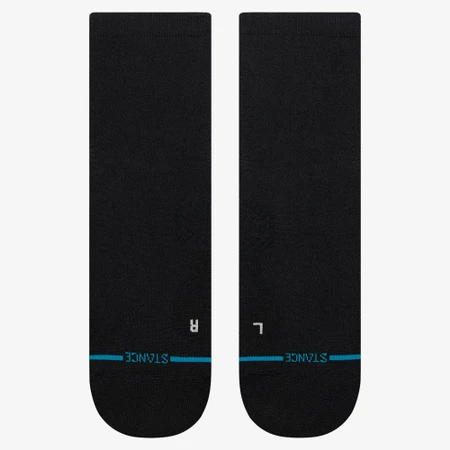 Stance Run Light Quarter Socks in All Black