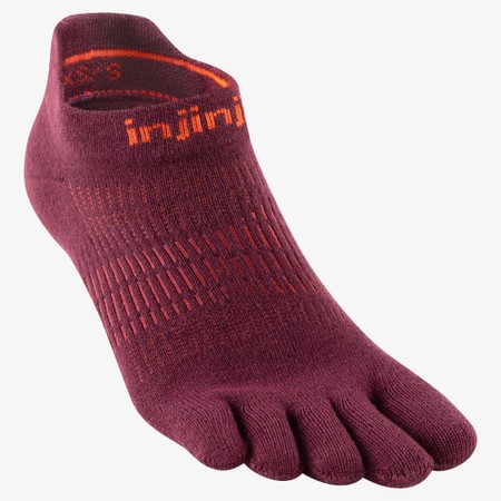 INJINJI  Women's Run Lightweight No-Show Toe Socks