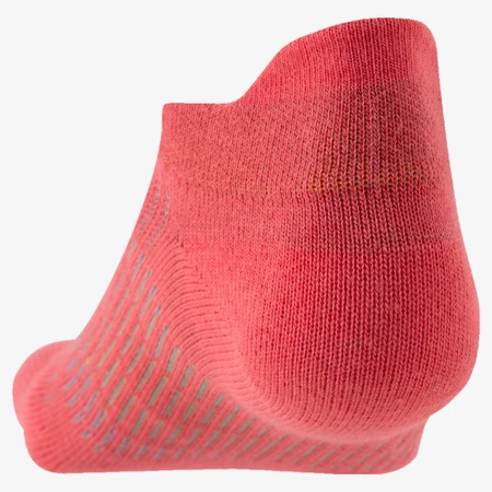Injinji Women's Run Lightweight No-Show Toe Socks in Coral