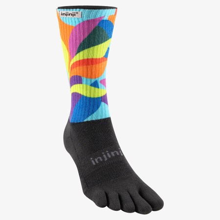INJINJI  Trail Midweight Crew Toe Socks