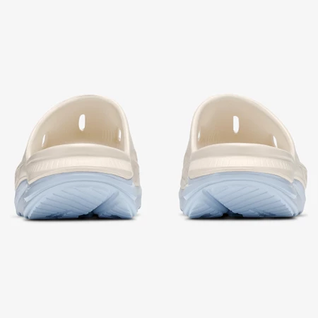 Hoka Ora Recovery Slides 3 in Alabaster/Blue