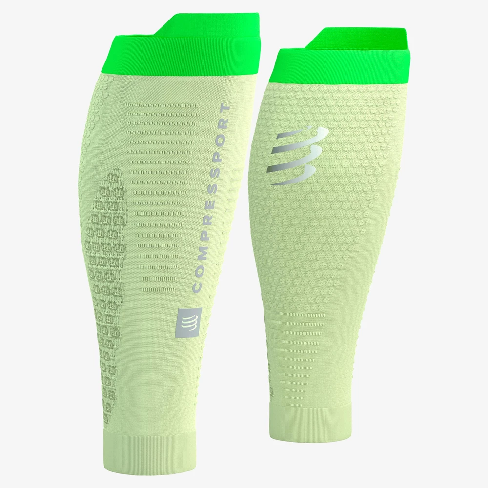 Compressport Calf Sleeves R2 3.0 in Lime Green