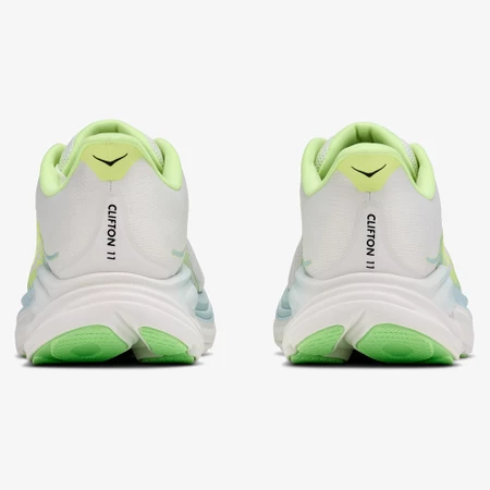 Hoka Clifton 11 in Frost/Neon Yuzu
