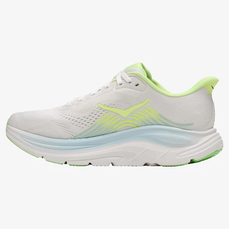 Hoka Clifton 11 in Frost/Neon Yuzu