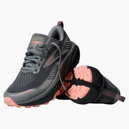 Brooks Cascadia 20 in Grey/Peach