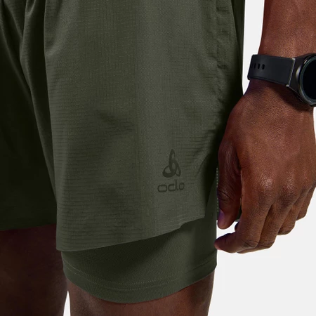 Odlo Zeroweight 5in 2-in-1 Shorts in Deep Depths
