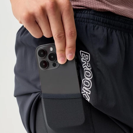 Brooks Cascadia 2-in-1 Shorts in Black