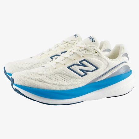 New Balance 1080v15 2E Wide in White/Blue
