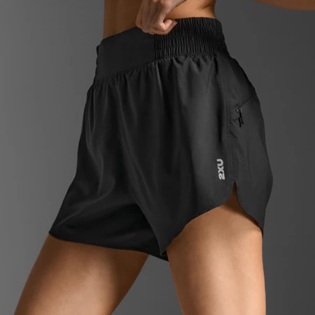 2XU Aero Hi-Rise 4in Shorts in Black