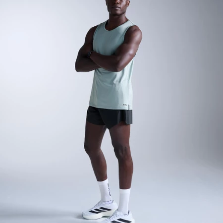 2XU Aero Mesh Tank in Smoke Blue