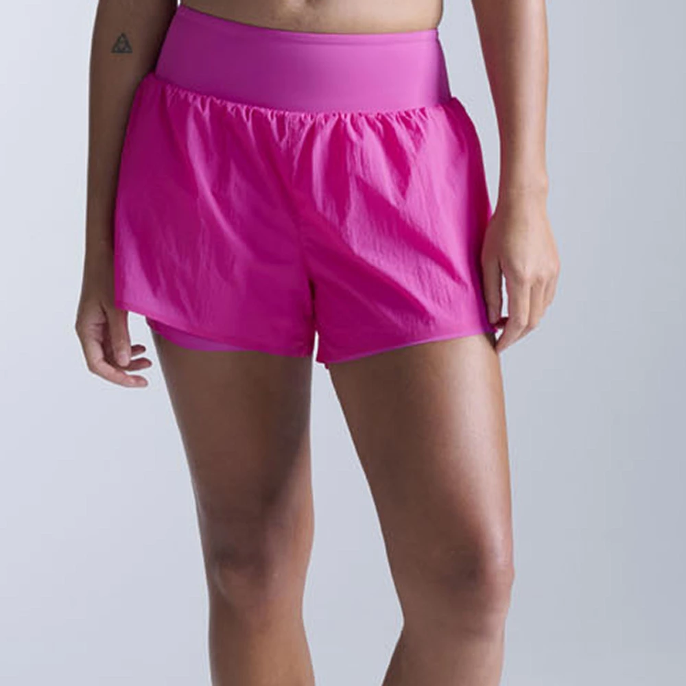 2XU Aero Hi-Rise 2-in-1 Shorts in Rose