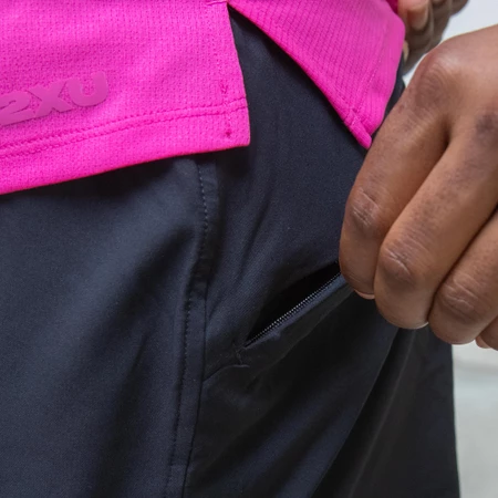 2XU Aero Hi-Rise 4in Shorts in Black