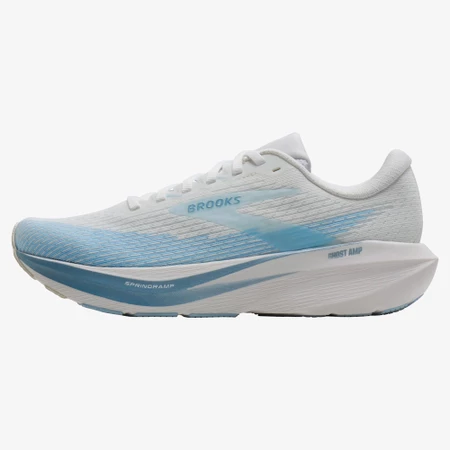 Brooks Ghost Amp in White/Blue