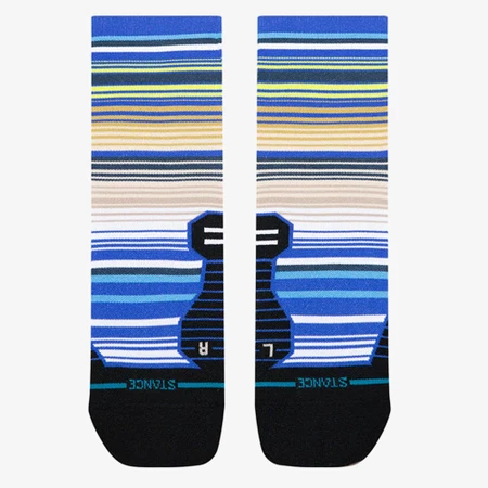 Stance Run Light Quarter Socks in Blue/White