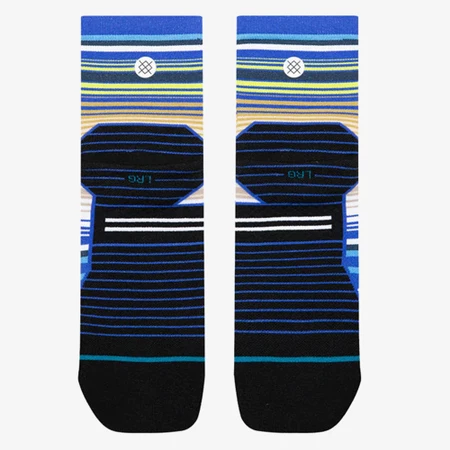 Stance Run Light Quarter Socks in Blue/White