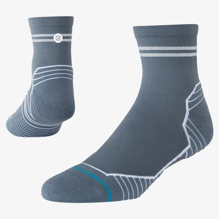 Stance Run Light Quarter Socks in Slate Blue