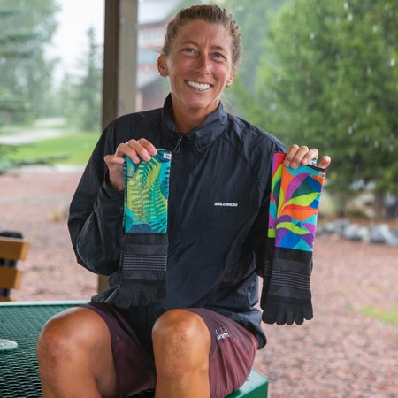 INJINJI  Trail Midweight Crew Toe Socks