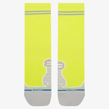Stance Run Light Crew Socks in Volt
