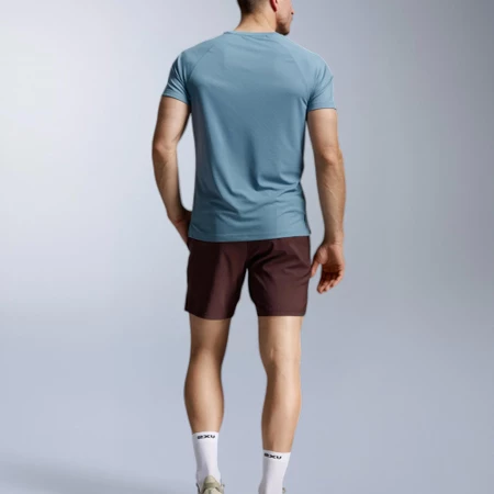 2XU Aero Mesh Tee in Blue Shade