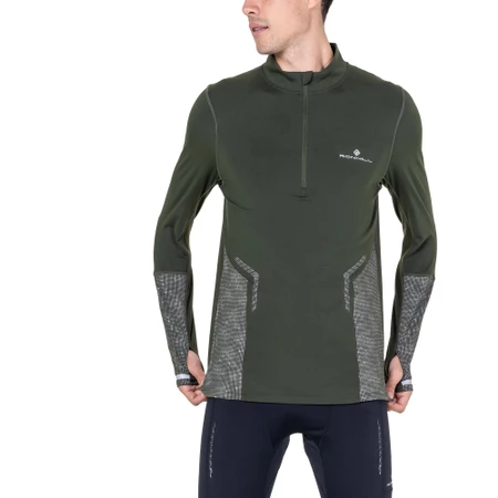 Ronhill Tech Reflect Thermal 1/2 Zip Top in Kelp