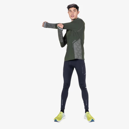 Ronhill Tech Reflect Thermal 1/2 Zip Top in Kelp