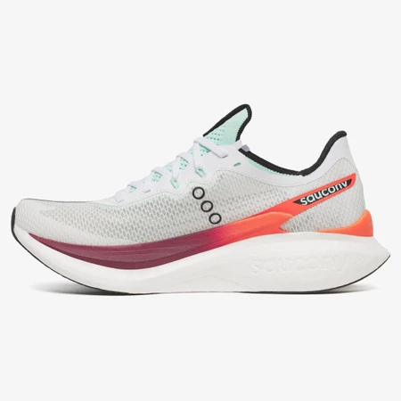 Saucony Endorphin PRO 5 in White/Crimson