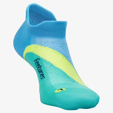 Feetures Elite Light Cushion No Show Socks in Arctic Blue