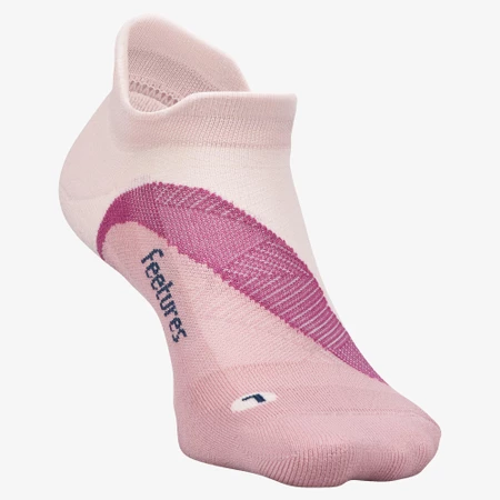 Feetures Elite Light Cushion No Show Socks in Pink Salt