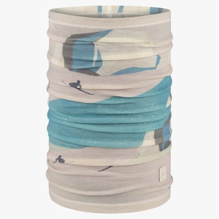 Buff Merino Lightweight  in White Print