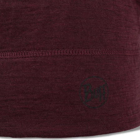 Buff Merino Lightweight Beanie in Garnet 
