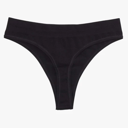 Paradis Seamless Thong in Black