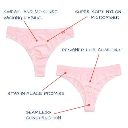Paradis Seamless Thong in Pink