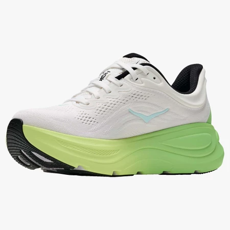 Hoka Bondi 9 Wide in White/Green
