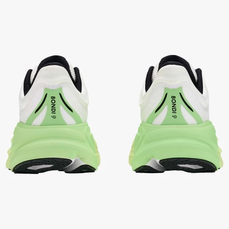Hoka Bondi 9 Wide in White/Green