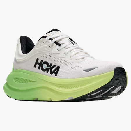 Hoka Bondi 9 Wide in White/Green