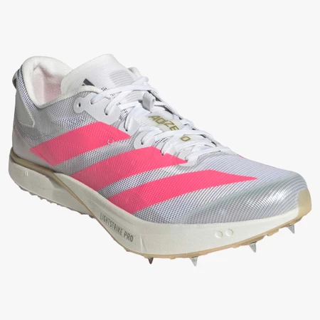 Adidas Adizero Avanti XC in White/Solar Turbo
